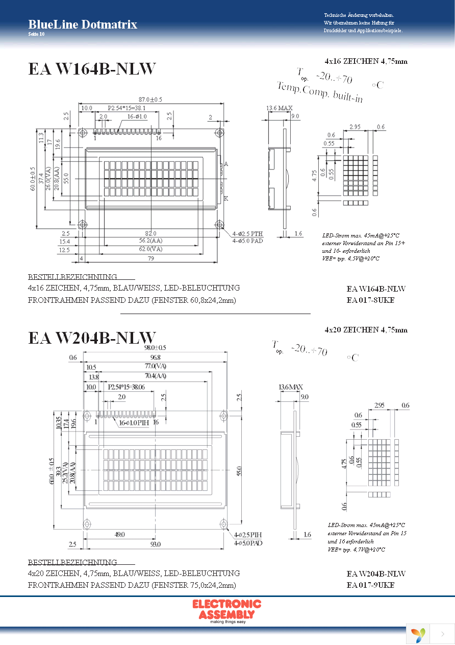 EA T204B-BNLW Page 10